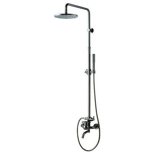 Sprchový systém WF Industrial s pákovou baterií olejem gumovaný bronz SIKOBWFSVS