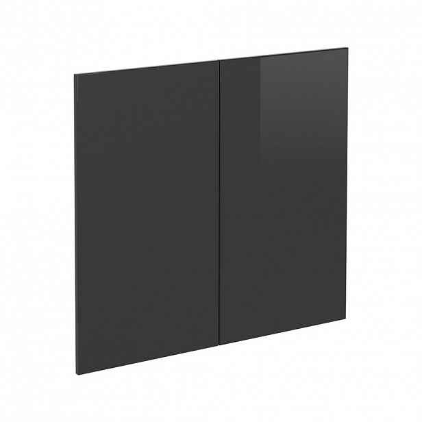 Vicco KUCHYŇSKÁ DVÍŘKA R-Line Antracitový vysoký lesk 79.2 x 71.3 cm nábytková čela pro skříňku pod dřez