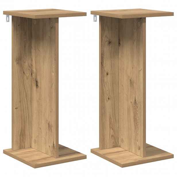 vidaXL Stojan na rostliny 2 ks Dub artisan 25 x 25,5 x 60,5 cm