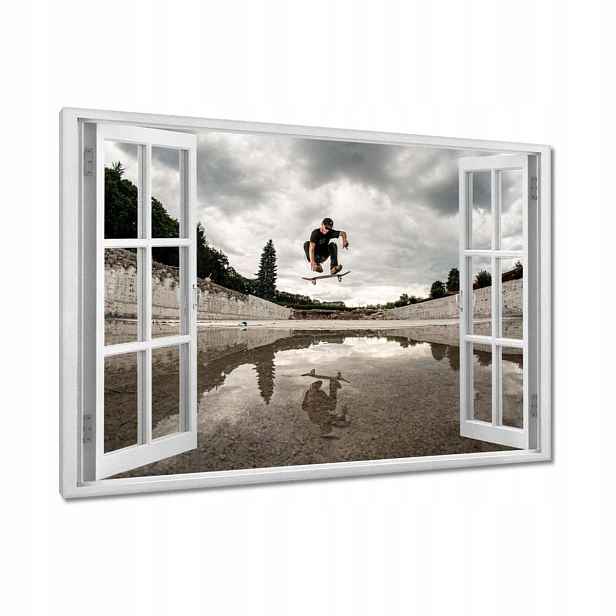Obrazy 90x60 Skateboard Deska Skoky