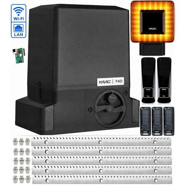 Pohon pro posuvnou bránu Faac 740C DELTA2 do 500 kg Wifi Lan