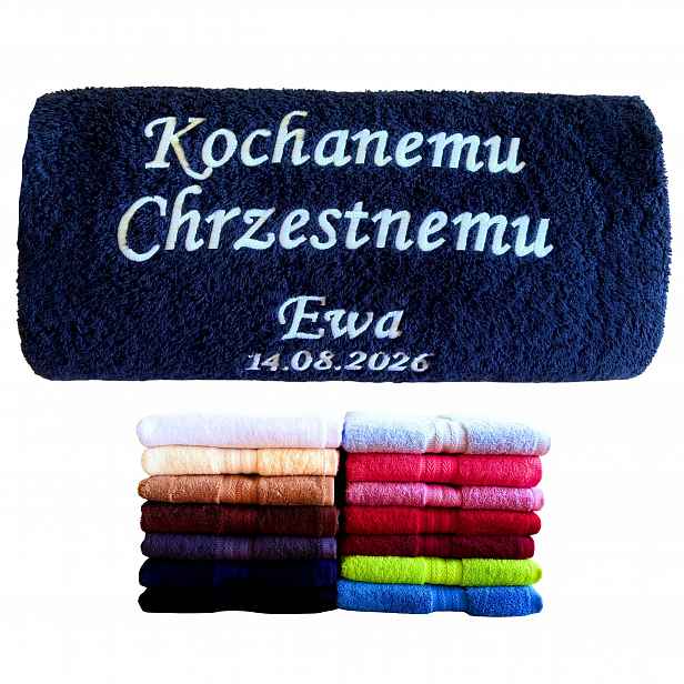 Poděkování Kmotrovi Poděkování Křest Svatba Ručník Výšivka