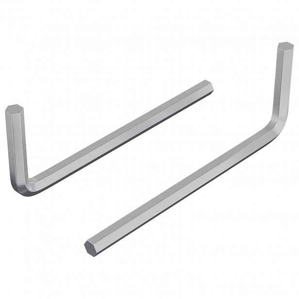 vidaXL Šestihranný klíč 2 ks Stříbrná 22 x 66 mm Ocel