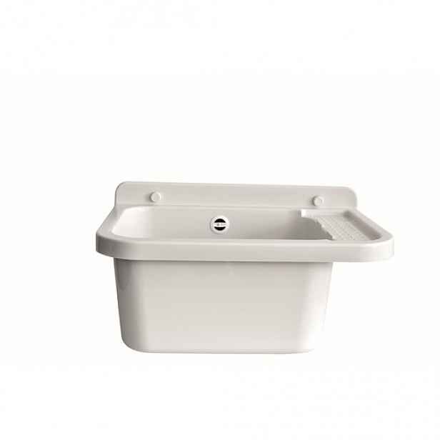 Výlevka Plast Brno 34x49,5 cm mat bez otvoru pro baterii VU50440