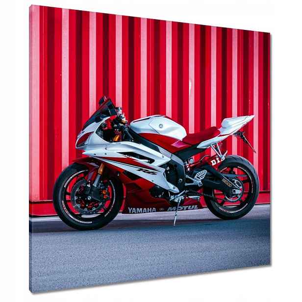 Obrazy 80x80 Bílo-červená Yamaha