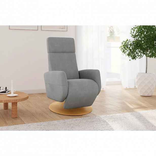 Sit & More RELAXAČNÍ KŘESLO, textil, šedá