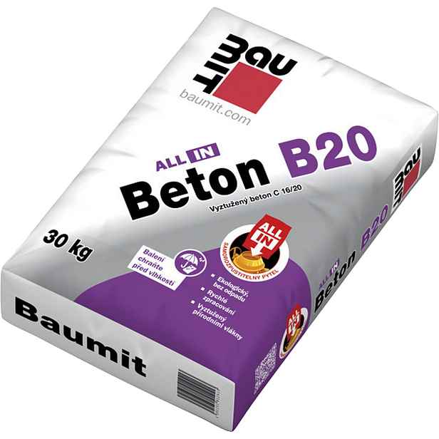 Beton konstrukční Baumit Beton B 20 ALL IN 30 kg