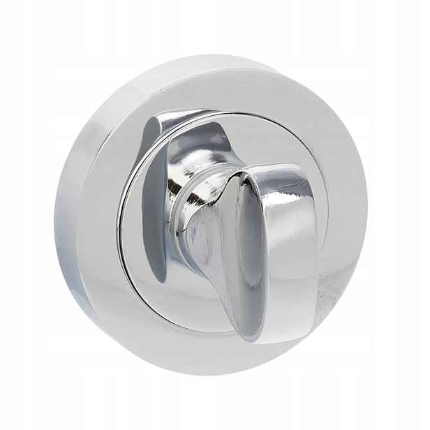 Kulaté Wc kování LO1 003S Chrom 50x10 pro dveře 38-45 mm