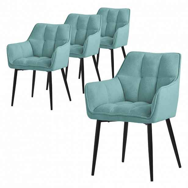 ML-DESIGN JÍDELNÍŽIDLA, SADA 2 KS, petrolová barva, froté