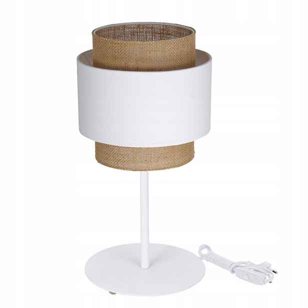 Noční Lampa Stolní Boho Juta Stolní Stínidlo