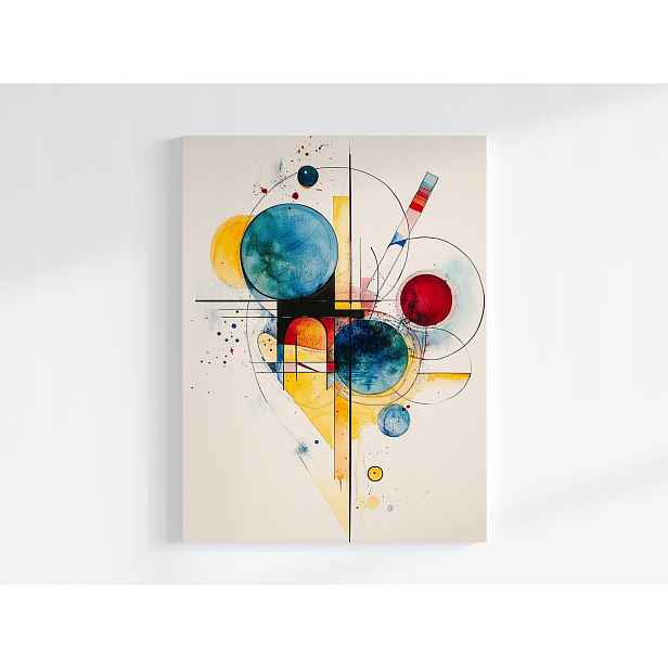 Plakát Abstrakce Geometrie Bauhaus Kandinský Styl 75x100