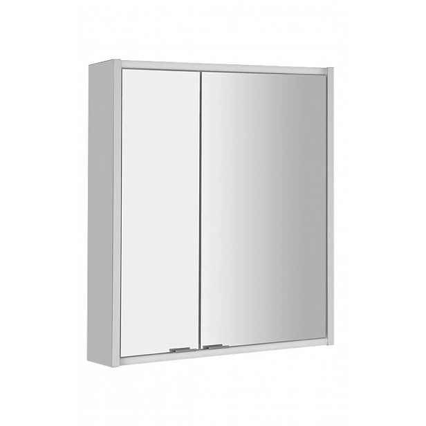 Sapho Batu - Zrcadlová skříňka s LED osvětlením, 60x71x15 cm, bílá 1141120