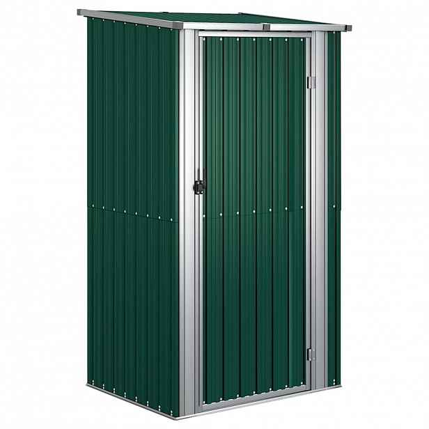 vidaXL Zahradní domek zelený 118,5 x 97 x 209,5 cm pozinkovaná ocel