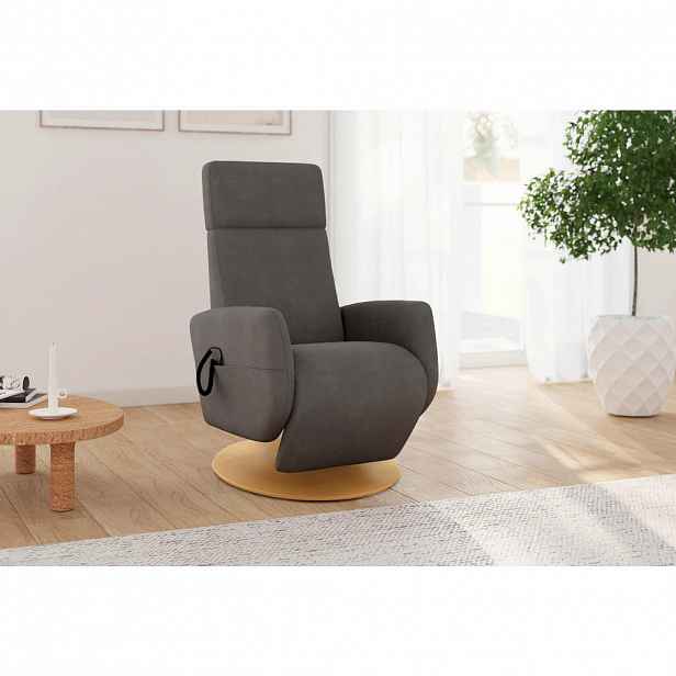 Sit & More RELAXAČNÍ KŘESLO, textil, barvy grafitu