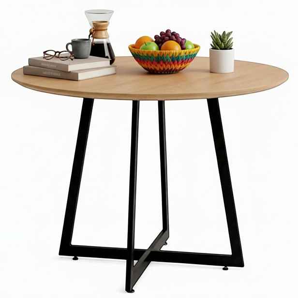 Stůl Kulatý do jídelny a obývacího pokoje 80 cm Loft skandinávský moderní