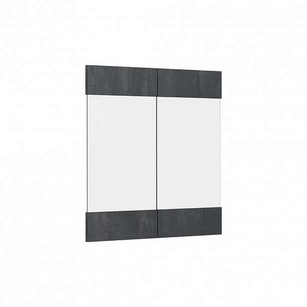 Vicco KUCHYŇSKÁ DVÍŘKA R-Line Černý beton 59.2 x 59 cm nábytková čela pro závěsnou vitrínu