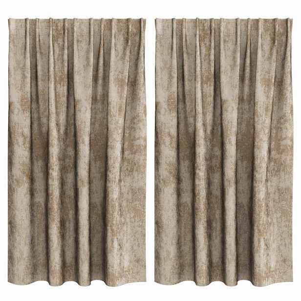 vidaXL Sametové závěsy 2 ks champagne 140 x 140 cm samet