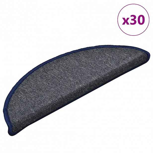 vidaXL Samolepicí schodové rohože 30 ks 56 x 17 x 3 cm Non-Slip