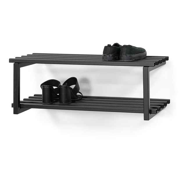 Černý kovový závěsný botník 71x26x34 cm Marco – Spinder Design