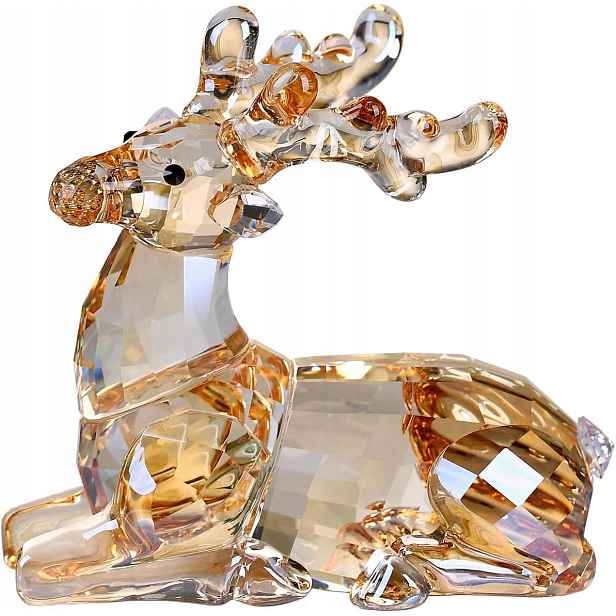 Figurka Soba Z Křišťálu, Zlatá Elegantní Dekorace 9,5 CM