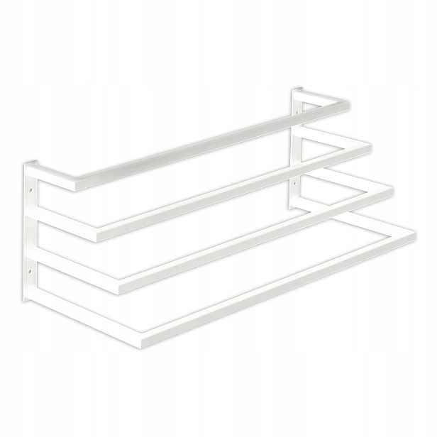 Nástěnný Věšák Černý Na Ručníky Žebřík Tyč Loft 60 cm 18112