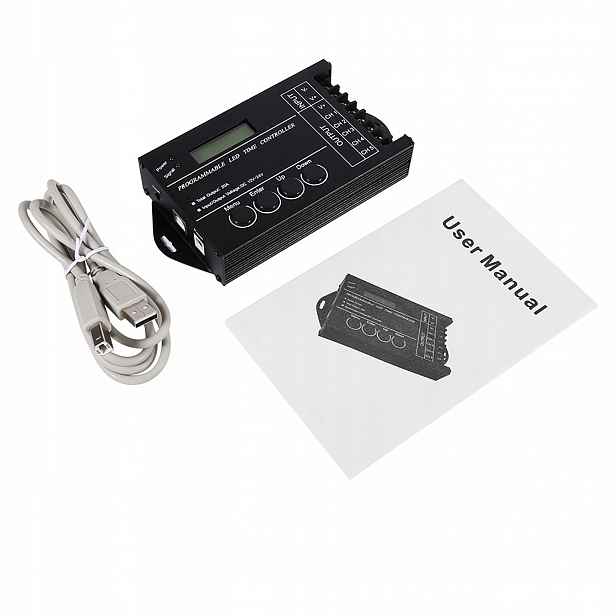 Programovatelný Led Časový Ovladač DC12/24V 20A 5 Kanálů S Usb CD Kabelem