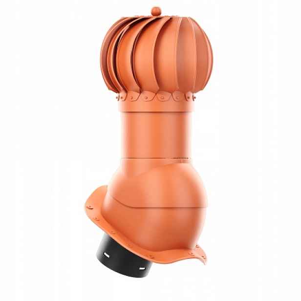 Rotační krb Rotoline, profil W, 150 mm, kulatý, cihlový