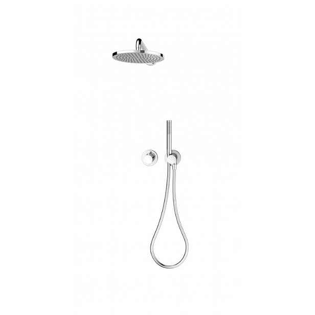 Keuco IXMO - Sprchový set s termostatem pod omítku, s tělesem, průměr 25 cm, chrom 59653010701