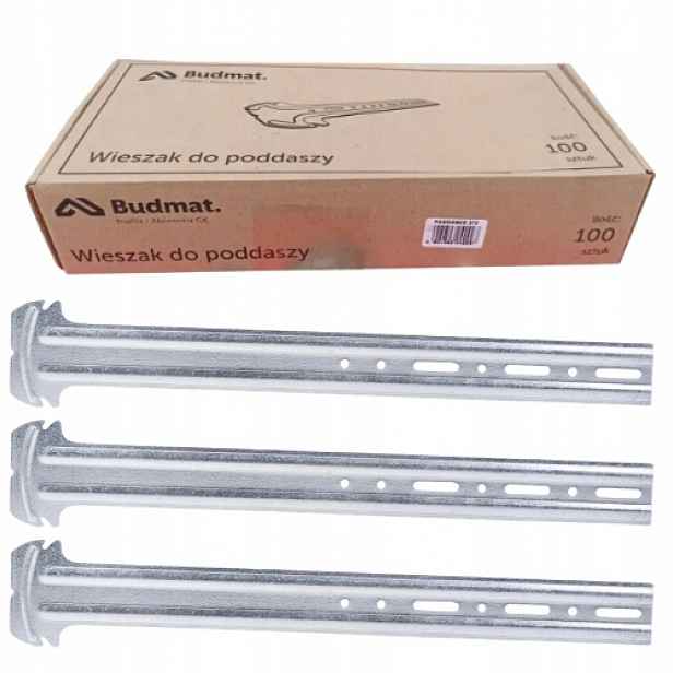 Kotevní hřibový věšák Budmat 350 mm 100 ks do podkroví, profil CD60