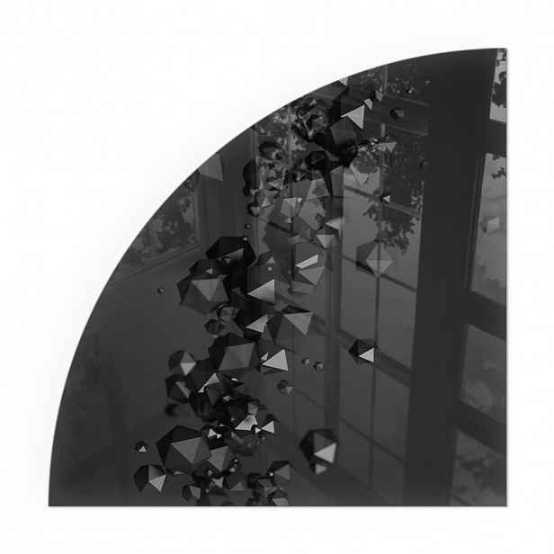 TULUP PODLOŽKA POD KRB 1/4 100x100 cm - Abstraktní mrak z pevných tvarů