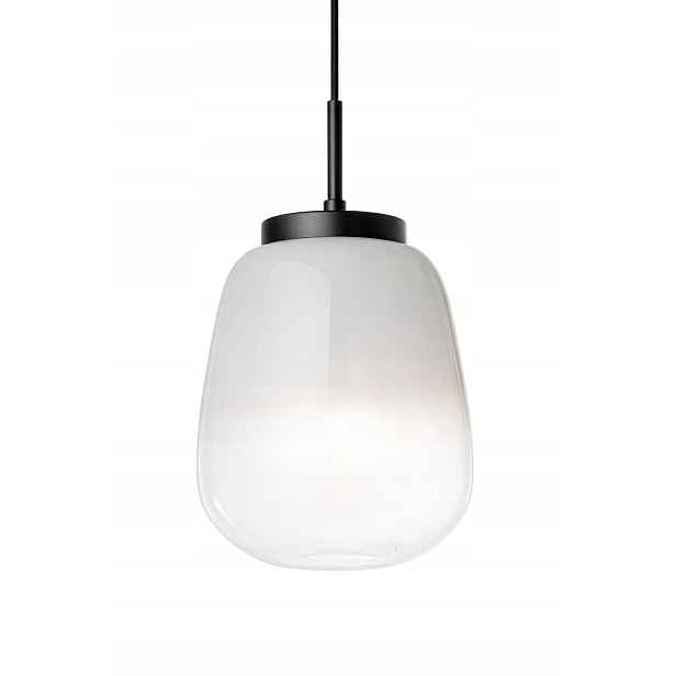 Závěsná lampa Bloomingville Ece bílá skleněná Ø25 cm E27 skandinávská