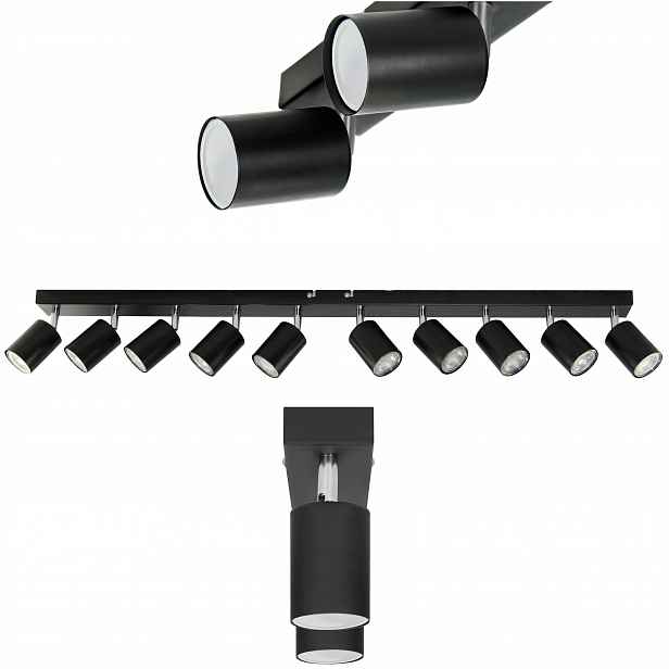 Stropní Svítidlo Nástěnné Svítidlo Nastavitelné, nástěnné a stropní svítidlo 10x50W GU10