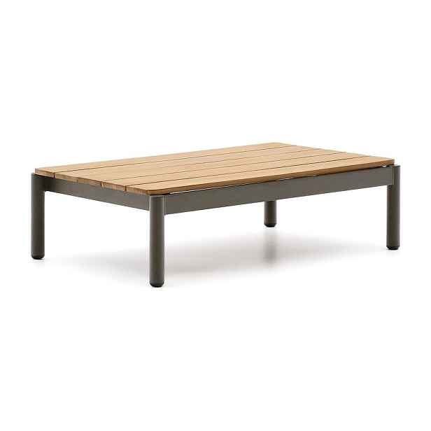 Zahradní konferenční stolek z teakového dřeva 57x91 cm Sorells – Kave Home