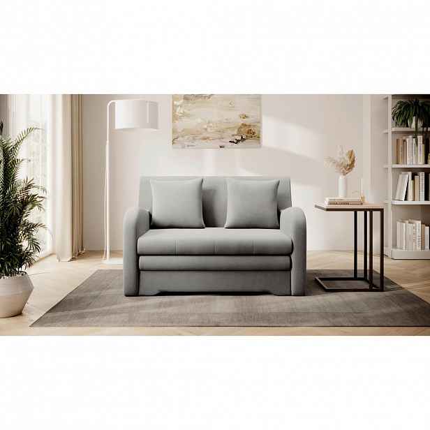 MID.YOU ROZKLÁDACÍ POHOVKA, textil, světle šedá