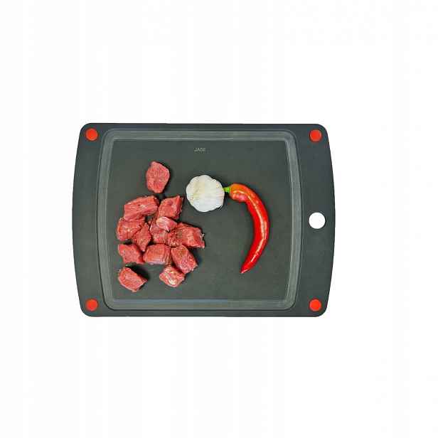 Jade Gourmet Chef krájecí prkénko 44x32 cm červené silikonové nožičky