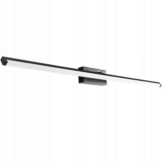 Koupelnová Lampa Nad Zrcadlo Led Černá 100 CM 20 W Do Koupelny