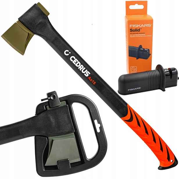 Štípací Sekera Na Dřevo Cedrus AX15 1300G Ostřička Fiskars
