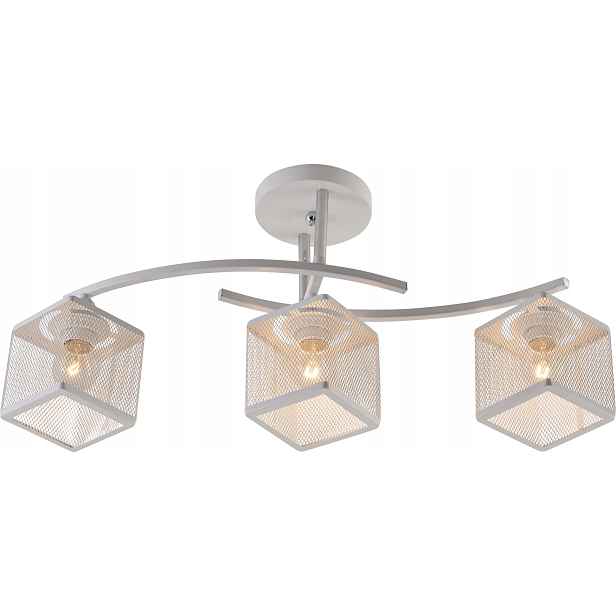 Stropní Svítidlo 3X E27 Bílá Chrom Loft Moderní Vargo DL1332