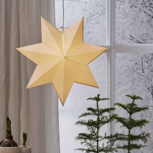 Světelná papírová hvězda průměr 55 cm Star Trading Polar - bílá