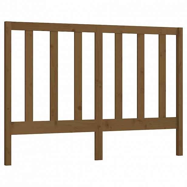 vidaXL Čelo postele medově hnědé 156 x 4 x 100 cm masivní borovice