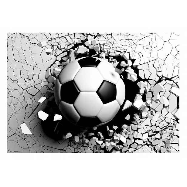 Fototapeta Mládež 3D Míč Díra 254x184