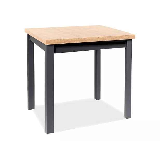 Signal Jídelní stůl Adam 80 cm dub artisan/černý