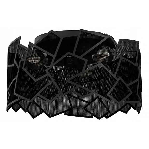 Stropní Svítidlo Camo Černá Kovová, elegantní v moderním stylu