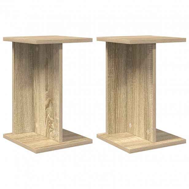vidaXL Stojan na rostliny 2 ks Dub sonoma 25 x 25,5 x 40,5 cm