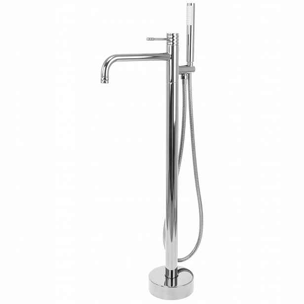 Volně stojící vanová baterie Lungo Diamond Chrom Pevná Výtokové Ramínko Rea