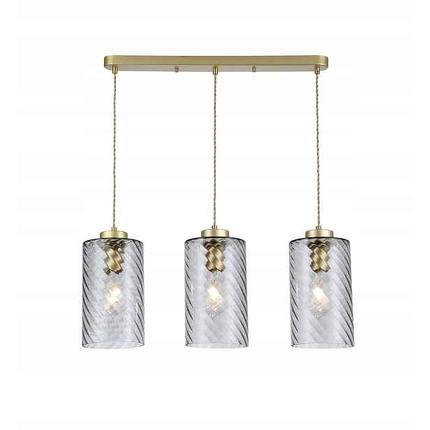 Závěsná lampa do obývacího pokoje E27 3x40W zlatá barva 5229 Sheila Rabalux