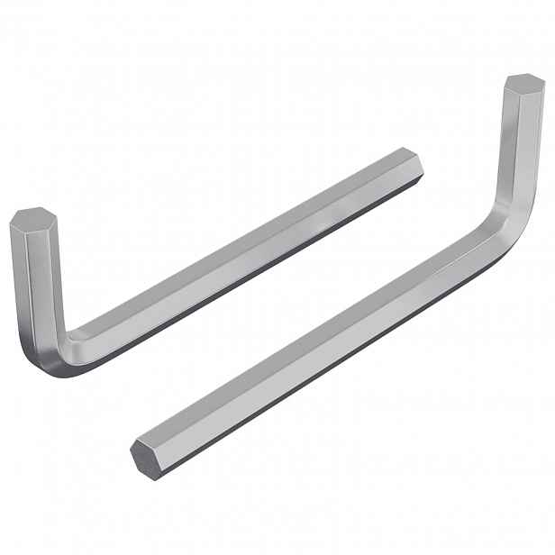 vidaXL Šestihranný klíč 2 ks Stříbrná 32 x 86 mm Ocel