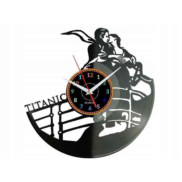 Titanic Dárek Originální dekorace do domu Hodiny z vinylové desky