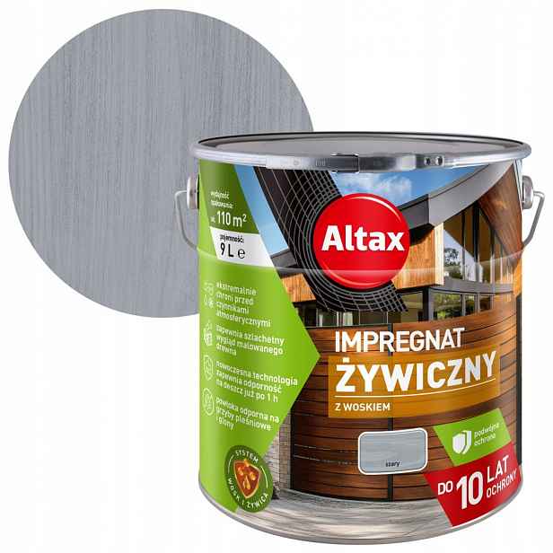 Altax Pryskyřičný Impregnat 9L Šedý