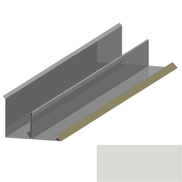 Lemování ke zdi boční RS416BAD SP 25 RAL 9002 šedobílá